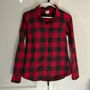 J Crew The Perfect Shirt Buffalo Plaid Flannel